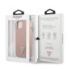 Guess GUHCP13SPSATLP iPhone 13 mini 5,4 różowy/pink hardcase SaffianoTriangle Logo